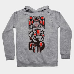 Haida tribal three animals Hoodie